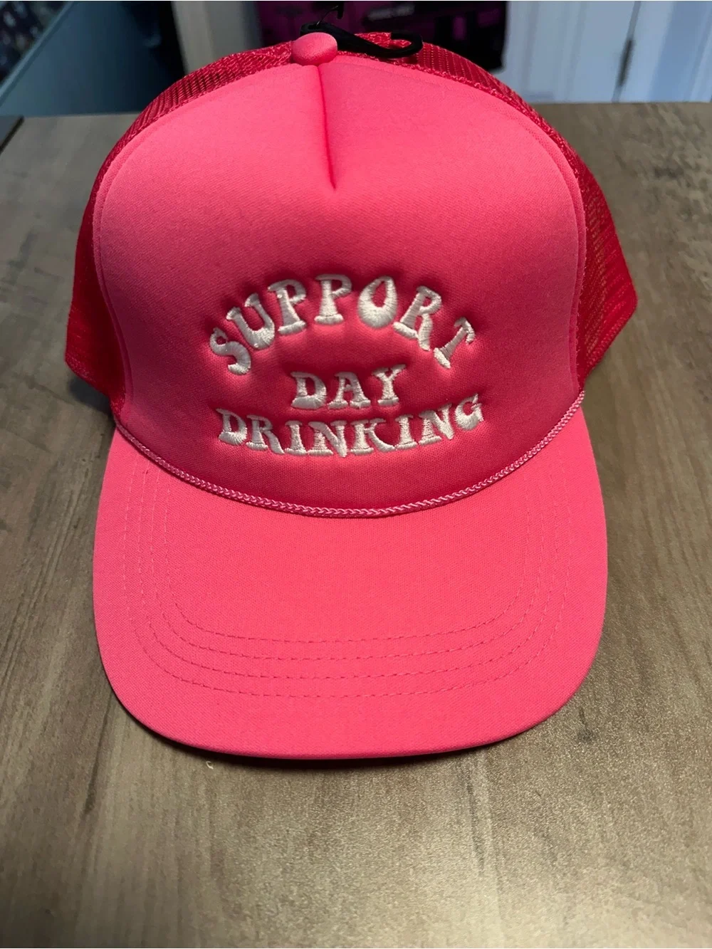 Support Day Drinking Pink Hat NWT
